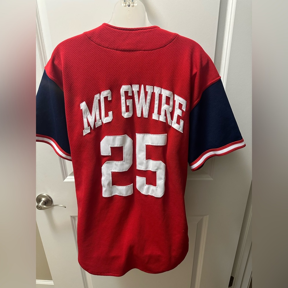 MCGWIRE Red and Blue Cardinals Baseball Jersey